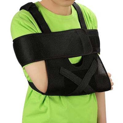 supregear Enfants Fronde de Bras, Immobilisateur d'Épaule Réglable, Médicale Attelle Bras Enfant pour Bras Cassé, Clavicule, Blessure au Coude, épaule, Poignet, Noir - Publicité supregear Enfants Fronde de Bras, Immobilisateur d'Épaule Réglable, Médicale Attelle Bras Enfant pour Bras Cassé, Clavicule, Blessure au Coude, épaule, Poignet, Noir - Publicité