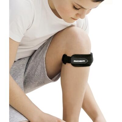 BraceAbility Bande de genou pour enfants Enfant Osgood Schlatter Strap pour Jumpers Knee, Patella Tendinitis, Youth Sports Brace avec Pad pour Running, Soccer & Basketball (XS) - Publicité BraceAbility Bande de genou pour enfants Enfant Osgood Schlatter Strap pour Jumpers Knee, Patella Tendinitis, Youth Sports Brace avec Pad pour Running, Soccer & Basketball (XS) - Publicité