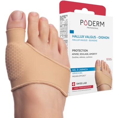 Gel Poderm Protection Hallux Valgus Arnica - Soulagement des bunions - Publicité Gel Poderm Protection Hallux Valgus Arnica - Soulagement des bunions - Publicité