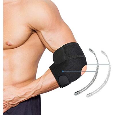 Yosoo Health Gear - Tennis Elbow Brace - Dual-Spring Stabiliser - Publicité Yosoo Health Gear - Tennis Elbow Brace - Dual-Spring Stabiliser - Publicité