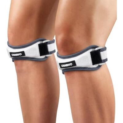 CAMBIVO Genouillère Rotulienne Réglable 2 Pièces, Genouillère Sport Attelle Genou de Soutien, Sangles de Genoux pour Tendon Rotulien, Sangle Rotulienne pour Fitness, Sport, Running, Randonnée - Publicité CAMBIVO Genouillère Rotulienne Réglable 2 Pièces, Genouillère Sport Attelle Genou de Soutien, Sangles de Genoux pour Tendon Rotulien, Sangle Rotulienne pour Fitness, Sport, Running, Randonnée - Publicité