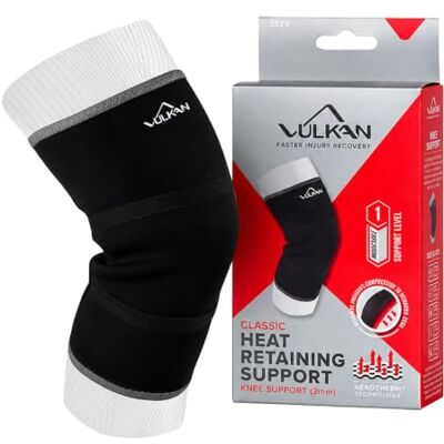 Vulkan Genouillère classique en néoprène, offre une légère compression, ajustement confortable, offre des bienfaits thérapeutiques, noir, taille M, 3 mm - Publicité Vulkan Genouillère classique en néoprène, offre une légère compression, ajustement confortable, offre des bienfaits thérapeutiques, noir, taille M, 3 mm - Publicité