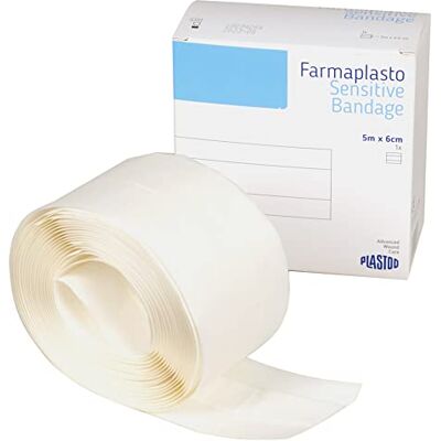 GIMA Plastod Pansement Adhésif pour Coupure, Extensible, Non-Tissé pour Peaux Sensibles, 5 m X 6 cm, 35856 - Publicité GIMA Plastod Pansement Adhésif pour Coupure, Extensible, Non-Tissé pour Peaux Sensibles, 5 m X 6 cm, 35856 - Publicité
