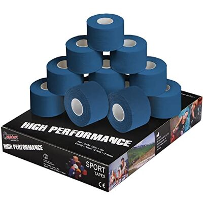 ALPIDEX Strap Sport 12 Rouleaux 3,8 cm x 10 m Football Handball Rugby Tape Sportif, Bande Adhésive, Boxe, Oxyde de Zinc, Peau, Imperméable, Respirant, Déchirable, Poignet, Cheville - Publicité ALPIDEX Strap Sport 12 Rouleaux 3,8 cm x 10 m Football Handball Rugby Tape Sportif, Bande Adhésive, Boxe, Oxyde de Zinc, Peau, Imperméable, Respirant, Déchirable, Poignet, Cheville - Publicité