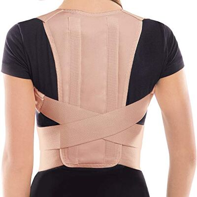 TOROS-GROUP Correcteur De Posture – Maintien Du Dos et Épaules Pour Homme et Femme Corset De Soutien Beige X-Large - Publicité TOROS-GROUP Correcteur De Posture – Maintien Du Dos et Épaules Pour Homme et Femme Corset De Soutien Beige X-Large - Publicité