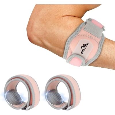 supregear Support de Coude pour Femmes et Hommes, Protection Avant-Bras pour Tennis et Golf, Sangle Réglable avec Coussinets de Compression, Bande Souple pour Sport et Quotidien, Rose (Lot de 2) - Publicité supregear Support de Coude pour Femmes et Hommes, Protection Avant-Bras pour Tennis et Golf, Sangle Réglable avec Coussinets de Compression, Bande Souple pour Sport et Quotidien, Rose (Lot de 2) - Publicité