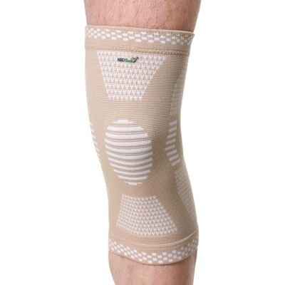 NEOtech Care Genouillère protège-genou en fibre de bambou Élastique, respirante (Couleur beige, Taille M, 1 Unité) - Publicité NEOtech Care Genouillère protège-genou en fibre de bambou Élastique, respirante (Couleur beige, Taille M, 1 Unité) - Publicité