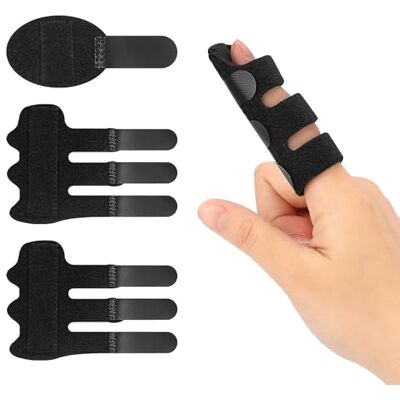 supregear Support d’Attelle de Doigt, Lot de 3 Redresseur de Doigt Universel pour Pleine Grandeur Attelle de Doigt Réutilisable pour Soutien de l’Arthrite, Stabilisateur de Doigt Gâchette et Cassé - Publicité supregear Support d’Attelle de Doigt, Lot de 3 Redresseur de Doigt Universel pour Pleine Grandeur Attelle de Doigt Réutilisable pour Soutien de l’Arthrite, Stabilisateur de Doigt Gâchette et Cassé - Publicité