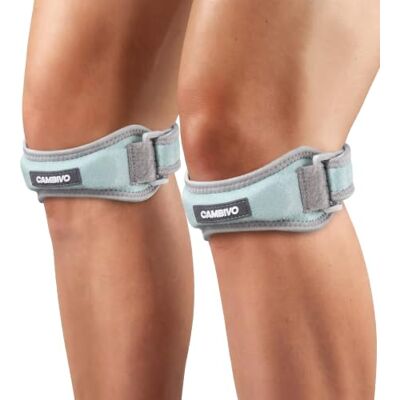 CAMBIVO Genouillère Rotulienne Réglable 2 Pièces, Genouillère Sport Attelle Genou de Soutien, Sangles de Genoux pour Tendon Rotulien, Sangle Rotulienne pour Fitness, Sport, Running, Randonnée - Publicité CAMBIVO Genouillère Rotulienne Réglable 2 Pièces, Genouillère Sport Attelle Genou de Soutien, Sangles de Genoux pour Tendon Rotulien, Sangle Rotulienne pour Fitness, Sport, Running, Randonnée - Publicité