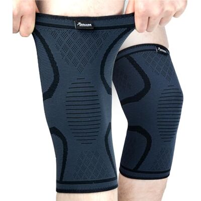 Actesso Genouillère de Contention Soulager la Douleur de Genou, Entorse du Ligamentaire ou Blessure Sport (Gris, M) - Publicité Actesso Genouillère de Contention Soulager la Douleur de Genou, Entorse du Ligamentaire ou Blessure Sport (Gris, M) - Publicité