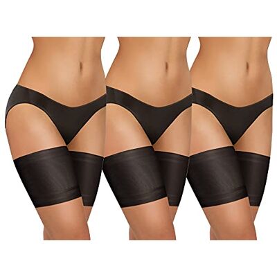 sesto senso 3 Paires Bandes de Cuisses Protège-Cuisse Elastiques Antidérapant Silicone Bande Lisses Noir 70-75 XL - Publicité sesto senso 3 Paires Bandes de Cuisses Protège-Cuisse Elastiques Antidérapant Silicone Bande Lisses Noir 70-75 XL - Publicité