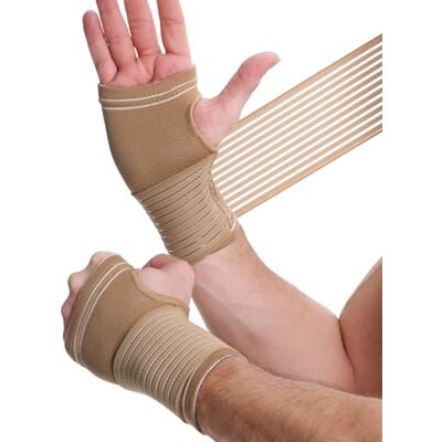 NEOtech Care Protège-poignet et soutien paume Compression AJUSTABLE Support main droite ou gauche Ultra léger, élastique et respirant (Beige, Taille XL, 1 Paire) - Publicité NEOtech Care Protège-poignet et soutien paume Compression AJUSTABLE Support main droite ou gauche Ultra léger, élastique et respirant (Beige, Taille XL, 1 Paire) - Publicité