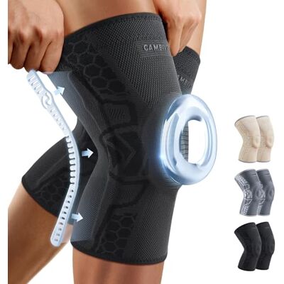 CAMBIVO Genouillère Rotulienne avec Stabilisateurs Latéraux et Coussinet en Gel - Publicité CAMBIVO Genouillère Rotulienne avec Stabilisateurs Latéraux et Coussinet en Gel - Publicité