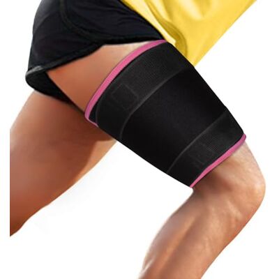 supregear Cuisse Brace Support, Néoprène Manchon de Compression pour Cuisse Blessures Musculaires, Manchon de Compression pour Ischio-Jambiers pour Homme et Femme, Rose - Publicité supregear Cuisse Brace Support, Néoprène Manchon de Compression pour Cuisse Blessures Musculaires, Manchon de Compression pour Ischio-Jambiers pour Homme et Femme, Rose - Publicité