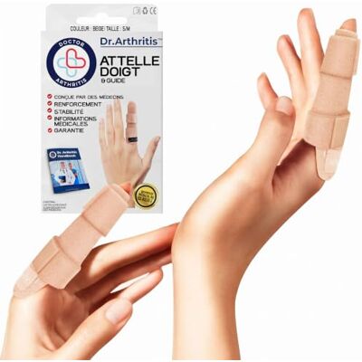 Dr. Arthritis Lot de 2 attelles de doigt à déclenchement développées par les médecins pour l'arthrite et la récupération des blessures, support de préhension et outil de redressement, support de doigt cassé qui - Publicité Dr. Arthritis Lot de 2 attelles de doigt à déclenchement développées par les médecins pour l'arthrite et la récupération des blessures, support de préhension et outil de redressement, support de doigt cassé qui - Publicité