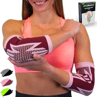 Feel Recovery 2 Pack Coudières Homme et Femme Manchon de Compression pour Coude de Tennis, Coude de Golfeur et Gymnase Coudière pour Tendinite, Soulagement des Douleurs Articulaires Respirant et Antidérapant - Publicité Feel Recovery 2 Pack Coudières Homme et Femme Manchon de Compression pour Coude de Tennis, Coude de Golfeur et Gymnase Coudière pour Tendinite, Soulagement des Douleurs Articulaires Respirant et Antidérapant - Publicité