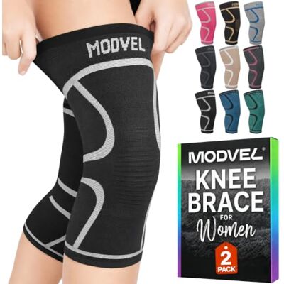 MODVEL Genouillère sport pour Homme et Femme – 2 Pièces Genouillere Ligamentaire Genou, Maintien De Compression Genoux, Genouillères Médicales Pour Arthrose, Course, Soulagement Douleur Genou - Publicité MODVEL Genouillère sport pour Homme et Femme – 2 Pièces Genouillere Ligamentaire Genou, Maintien De Compression Genoux, Genouillères Médicales Pour Arthrose, Course, Soulagement Douleur Genou - Publicité