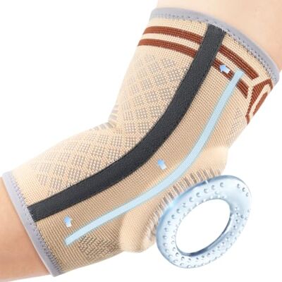 CAMBIVO 2x Coudière Tendinite avec Rembourrage en Gel et Stabilisateurs Latéraux, Coudiere Epicondylite de compression, Coudiere Musculation pour Soulagement de la Douleur, Tennis, Golf - Publicité CAMBIVO 2x Coudière Tendinite avec Rembourrage en Gel et Stabilisateurs Latéraux, Coudiere Epicondylite de compression, Coudiere Musculation pour Soulagement de la Douleur, Tennis, Golf - Publicité