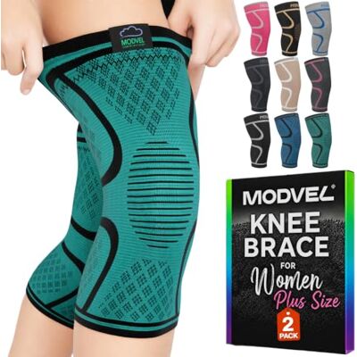 MODVEL Genouillère sport pour Homme et Femme – 2 Pièces Genouillere Ligamentaire Genou, Maintien De Compression Genoux, Genouillères Médicales Pour Arthrose, Course, Soulagement Douleur Genou - Publicité MODVEL Genouillère sport pour Homme et Femme – 2 Pièces Genouillere Ligamentaire Genou, Maintien De Compression Genoux, Genouillères Médicales Pour Arthrose, Course, Soulagement Douleur Genou - Publicité