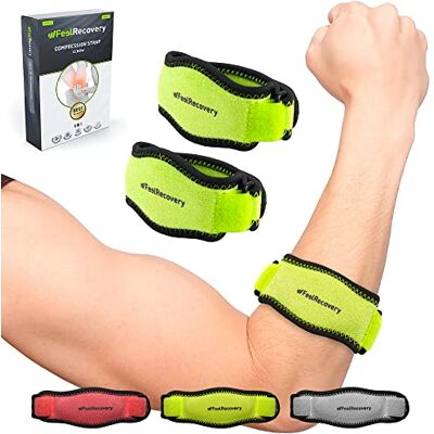 Feel Recovery 2 Pack Coudières Homme et Femmes Coudière Protection pour Épicondylite et Tendinite avec Coussin de Compression Coudière Médicale Support pour Tennis, Golf, Gym et Soulagement Douleur L'Avant-Bras - Publicité Feel Recovery 2 Pack Coudières Homme et Femmes Coudière Protection pour Épicondylite et Tendinite avec Coussin de Compression Coudière Médicale Support pour Tennis, Golf, Gym et Soulagement Douleur L'Avant-Bras - Publicité
