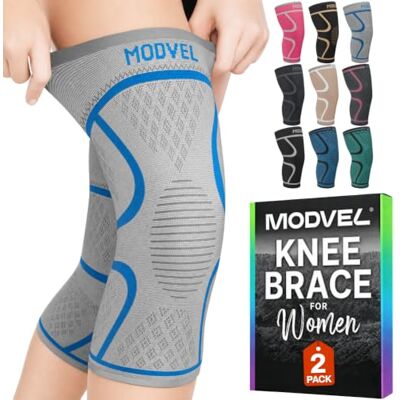 MODVEL Genouillère sport pour Homme et Femme – 2 Pièces Genouillere Ligamentaire Genou, Maintien De Compression Genoux, Genouillères Médicales Pour Arthrose, Course, Soulagement Douleur Genou - Publicité MODVEL Genouillère sport pour Homme et Femme – 2 Pièces Genouillere Ligamentaire Genou, Maintien De Compression Genoux, Genouillères Médicales Pour Arthrose, Course, Soulagement Douleur Genou - Publicité