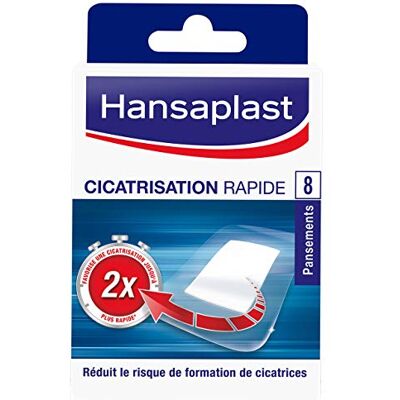 Elastoplast Hansaplast CICATRISATION RAPIDE 8 Pansements, Pansements résistants à l’eau pour toutes sortes de petites plaies, Pansements cicatrisants au fort pouvoir adhésif - Publicité Elastoplast Hansaplast CICATRISATION RAPIDE 8 Pansements, Pansements résistants à l’eau pour toutes sortes de petites plaies, Pansements cicatrisants au fort pouvoir adhésif - Publicité