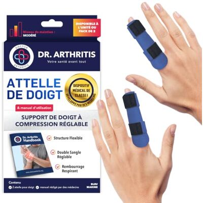 Dr. Arthritis Lot de 2 attelles de doigt à déclenchement développées par les médecins pour l'arthrite et la récupération des blessures, support de préhension et outil de redressement, support de doigt cassé qui - Publicité Dr. Arthritis Lot de 2 attelles de doigt à déclenchement développées par les médecins pour l'arthrite et la récupération des blessures, support de préhension et outil de redressement, support de doigt cassé qui - Publicité