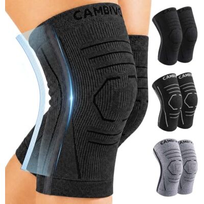 CAMBIVO Genouillère Sport Légère 3D, Genouillères avec Stabilisateurs Latéraux - Publicité CAMBIVO Genouillère Sport Légère 3D, Genouillères avec Stabilisateurs Latéraux - Publicité