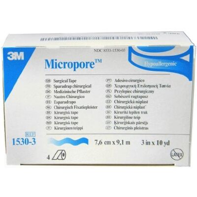 3M Micropore Lot de 12 rouleaux de ruban chirurgical 2,5 cm x 9,1 m - Publicité 3M Micropore Lot de 12 rouleaux de ruban chirurgical 2,5 cm x 9,1 m - Publicité