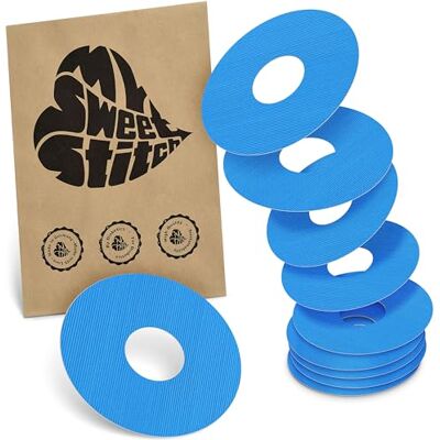 MySweetStitch 10 x Freestyle Libre 3 pansement Rond, Ringpatch Ø 60 mm, intérieur Ø 20 mm, protection capteur, imperméable, respirant, doux pour la peau, Fabriqué en Allemagne, Bleu - Publicité MySweetStitch 10 x Freestyle Libre 3 pansement Rond, Ringpatch Ø 60 mm, intérieur Ø 20 mm, protection capteur, imperméable, respirant, doux pour la peau, Fabriqué en Allemagne, Bleu - Publicité