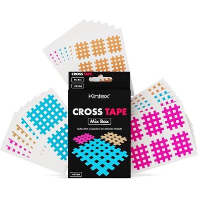 Kintex Cross-Tape Pansement à Grille Différentes Couleurs et Tailles pour Acupuncture et Point douloureux - Publicité Kintex Cross-Tape Pansement à Grille Différentes Couleurs et Tailles pour Acupuncture et Point douloureux - Publicité