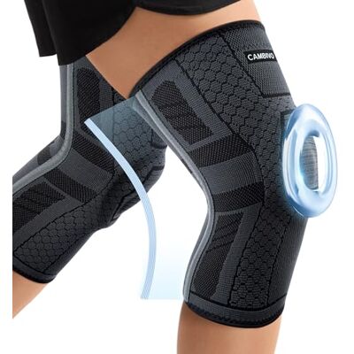 CAMBIVO Genouillère avec Stabilisateurs Latéraux et Coussin en Gel Rotulien - Publicité CAMBIVO Genouillère avec Stabilisateurs Latéraux et Coussin en Gel Rotulien - Publicité