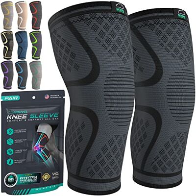 MODVEL Genouillère sport pour Homme et Femme – 2 Pièces Genouillere Ligamentaire Genou, Maintien De Compression Genoux, Genouillères Médicales Pour Arthrose, Course, Soulagement Douleur Genou - Publicité MODVEL Genouillère sport pour Homme et Femme – 2 Pièces Genouillere Ligamentaire Genou, Maintien De Compression Genoux, Genouillères Médicales Pour Arthrose, Course, Soulagement Douleur Genou - Publicité