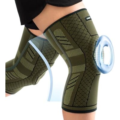 CAMBIVO Genouillère avec Stabilisateurs Latéraux et Coussin en Gel Rotulien - Publicité CAMBIVO Genouillère avec Stabilisateurs Latéraux et Coussin en Gel Rotulien - Publicité
