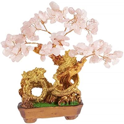 lachineuse ARBRE DRAGON EN QUARTZ ROSE Symbolisme Amour et Fortune - Publicité lachineuse ARBRE DRAGON EN QUARTZ ROSE Symbolisme Amour et Fortune - Publicité