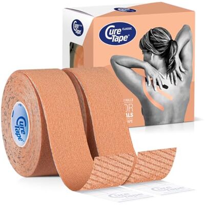 CureTape Classic, 5 m x 2,5 cm, imperméable, Beige - Publicité CureTape Classic, 5 m x 2,5 cm, imperméable, Beige - Publicité