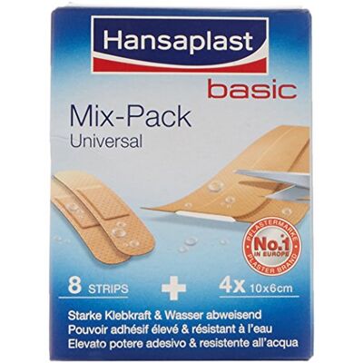 Beiersdorf Hansaplast Universal Mix-Pack Lot de 8 pansements mixtes - Publicité Beiersdorf Hansaplast Universal Mix-Pack Lot de 8 pansements mixtes - Publicité
