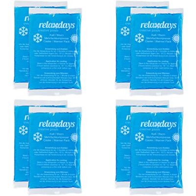 Relaxdays 16 compresses froides et chaudes, 9 x 15 cm, premiers secours, compresses réutilisables, bleues, en set - Publicité Relaxdays 16 compresses froides et chaudes, 9 x 15 cm, premiers secours, compresses réutilisables, bleues, en set - Publicité