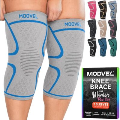 MODVEL Genouillère sport pour Homme et Femme – 2 Pièces Genouillere Ligamentaire Genou, Maintien De Compression Genoux, Genouillères Médicales Pour Arthrose, Course, Soulagement Douleur Genou - Publicité MODVEL Genouillère sport pour Homme et Femme – 2 Pièces Genouillere Ligamentaire Genou, Maintien De Compression Genoux, Genouillères Médicales Pour Arthrose, Course, Soulagement Douleur Genou - Publicité