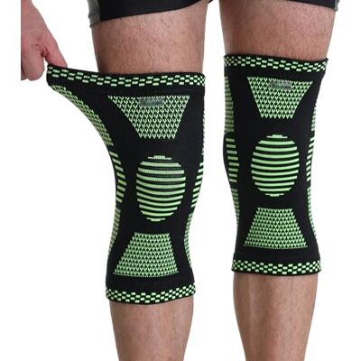NEOtech Care Genouillère protège-genou en fibre de bambou Élastique, respirante (Couleur verte, Taille M, 1 Paire) - Publicité NEOtech Care Genouillère protège-genou en fibre de bambou Élastique, respirante (Couleur verte, Taille M, 1 Paire) - Publicité