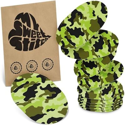 MySweetStitch 10x Pansement capteur universel rond, pansement de fixation pour FreeStyle Libre 3, Dexcom G7, Omnipod et autres, imperméable, respirant, doux pour la peau, Camouflage - Publicité MySweetStitch 10x Pansement capteur universel rond, pansement de fixation pour FreeStyle Libre 3, Dexcom G7, Omnipod et autres, imperméable, respirant, doux pour la peau, Camouflage - Publicité