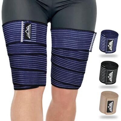 supregear 2 Pièces Bandes de Compression pour Ischio-Jambiers et Cuisses, Attelles Ajustables pour Entorses Musculaires, Bandages Élastiques pour Genou Mollet Bras Jambe, Unisexe, 150 cm - Publicité supregear 2 Pièces Bandes de Compression pour Ischio-Jambiers et Cuisses, Attelles Ajustables pour Entorses Musculaires, Bandages Élastiques pour Genou Mollet Bras Jambe, Unisexe, 150 cm - Publicité