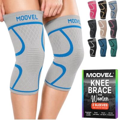 MODVEL Genouillère sport pour Homme et Femme – 2 Pièces Genouillere Ligamentaire Genou, Maintien De Compression Genoux, Genouillères Médicales Pour Arthrose, Course, Soulagement Douleur Genou - Publicité MODVEL Genouillère sport pour Homme et Femme – 2 Pièces Genouillere Ligamentaire Genou, Maintien De Compression Genoux, Genouillères Médicales Pour Arthrose, Course, Soulagement Douleur Genou - Publicité