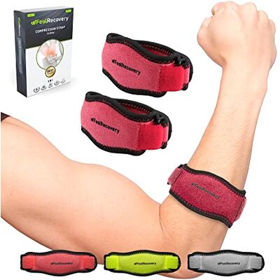 Feel Recovery 2 Pack Coudières Homme et Femmes Coudière Protection pour Épicondylite et Tendinite avec Coussin de Compression Coudière Médicale Support pour Tennis, Golf, Gym et Soulagement Douleur L'Avant-Bras - Publicité Feel Recovery 2 Pack Coudières Homme et Femmes Coudière Protection pour Épicondylite et Tendinite avec Coussin de Compression Coudière Médicale Support pour Tennis, Golf, Gym et Soulagement Douleur L'Avant-Bras - Publicité