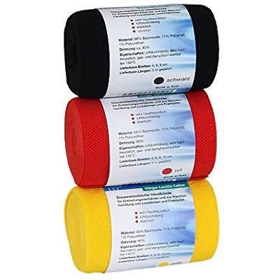 Höga Lastic-Color Lot de 3 rouleaux de papier kraft Noir/rouge/jaune 8 x 5 m - Publicité Höga Lastic-Color Lot de 3 rouleaux de papier kraft Noir/rouge/jaune 8 x 5 m - Publicité
