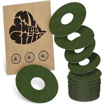 MySweetStitch 10 x Freestyle Libre 3 pansement Rond avec trou de ventilation, Overpatch Ø 60 mm, protection capteur, imperméable, respirant, doux pour la peau (Olive Green, 25 pièce) - Publicité MySweetStitch 10 x Freestyle Libre 3 pansement Rond avec trou de ventilation, Overpatch Ø 60 mm, protection capteur, imperméable, respirant, doux pour la peau (Olive Green, 25 pièce) - Publicité