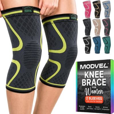 MODVEL Genouillère sport pour Homme et Femme – 2 Pièces Genouillere Ligamentaire Genou, Maintien De Compression Genoux, Genouillères Médicales Pour Arthrose, Course, Soulagement Douleur Genou - Publicité MODVEL Genouillère sport pour Homme et Femme – 2 Pièces Genouillere Ligamentaire Genou, Maintien De Compression Genoux, Genouillères Médicales Pour Arthrose, Course, Soulagement Douleur Genou - Publicité