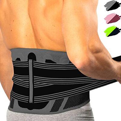 Feel Recovery Ceinture Lombaire Maintien Homme et Femme Soutien Dorsal pour Travail, Sports et Musculation Ceinture du Bas du Dos Sciatique, Hernie Discale, Lumbago, Scoliose et Soulagement Douleurs Dorsales - Publicité Feel Recovery Ceinture Lombaire Maintien Homme et Femme Soutien Dorsal pour Travail, Sports et Musculation Ceinture du Bas du Dos Sciatique, Hernie Discale, Lumbago, Scoliose et Soulagement Douleurs Dorsales - Publicité