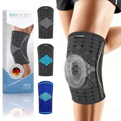 bonmedico Genouillère Sport et Rotulienne, Attelle Genou pour Arthrose et Ligamentaire, Genouillère de Travail et Running, Flexband Genou, Maintien Articulaire Respirant, Femme & Homme, Gris, L - Publicité bonmedico Genouillère Sport et Rotulienne, Attelle Genou pour Arthrose et Ligamentaire, Genouillère de Travail et Running, Flexband Genou, Maintien Articulaire Respirant, Femme & Homme, Gris, L - Publicité