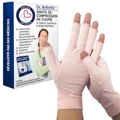 Dr. Arthritis Gants Mitaines pour Arthrose – Gants de Compression pour Soulager les Douleurs aux Doigts Dues à la Maladie de Raynaud (Rose, L) - Publicité Dr. Arthritis Gants Mitaines pour Arthrose – Gants de Compression pour Soulager les Douleurs aux Doigts Dues à la Maladie de Raynaud (Rose, L) - Publicité